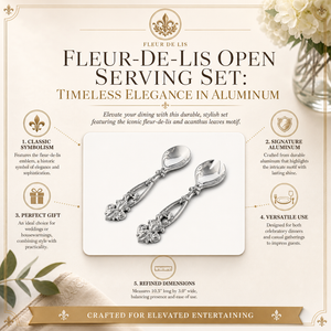 Fleur-De-Lis Open Serving Set 11