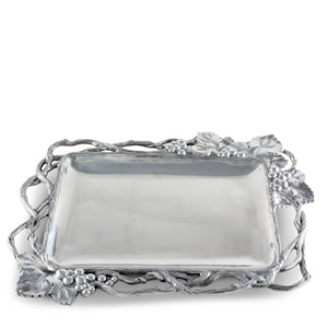 Grape Open Vine Rectangle Tray