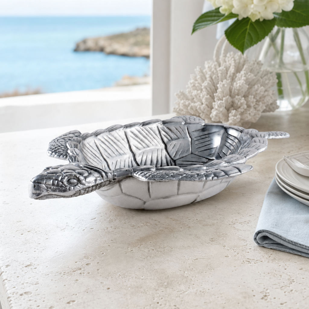 Sea Turtle Oval Bowl 3