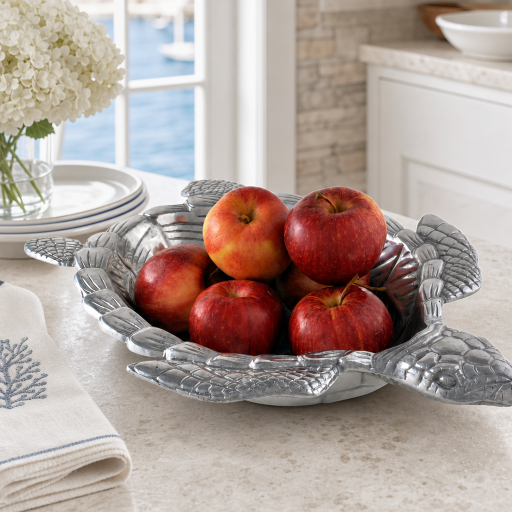 Sea Turtle Oval Bowl 6