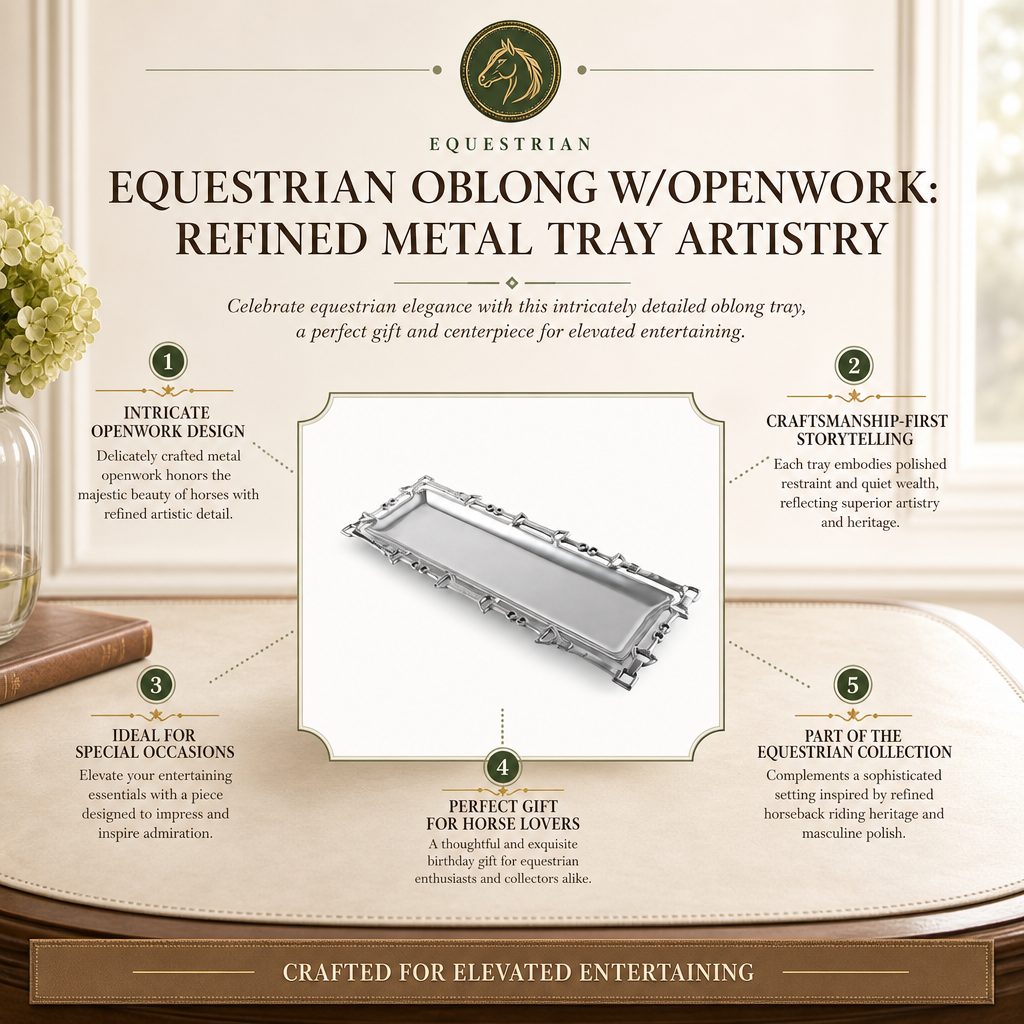 Equestrian Oblong W/Openwork 1