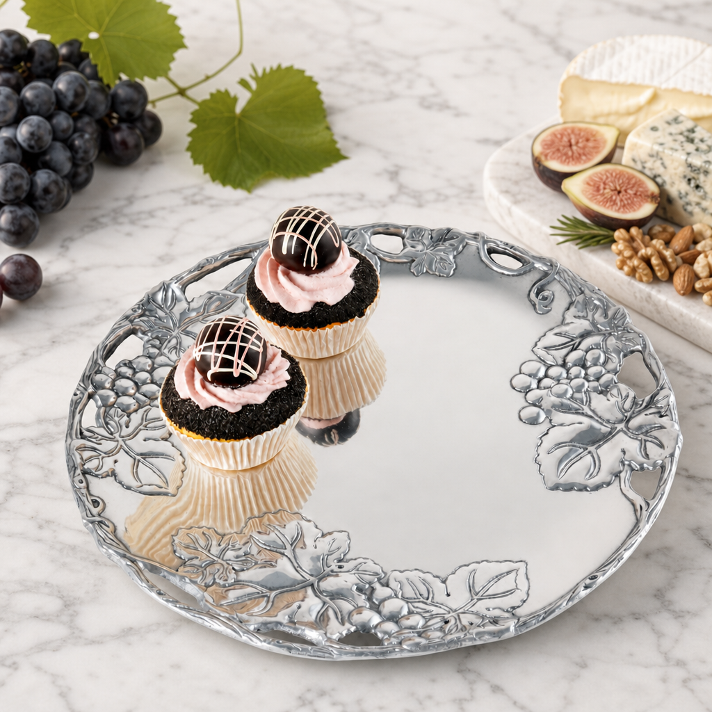 Grape 12 Round Plate 7