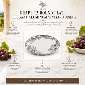 Grape 12 Round Plate 11