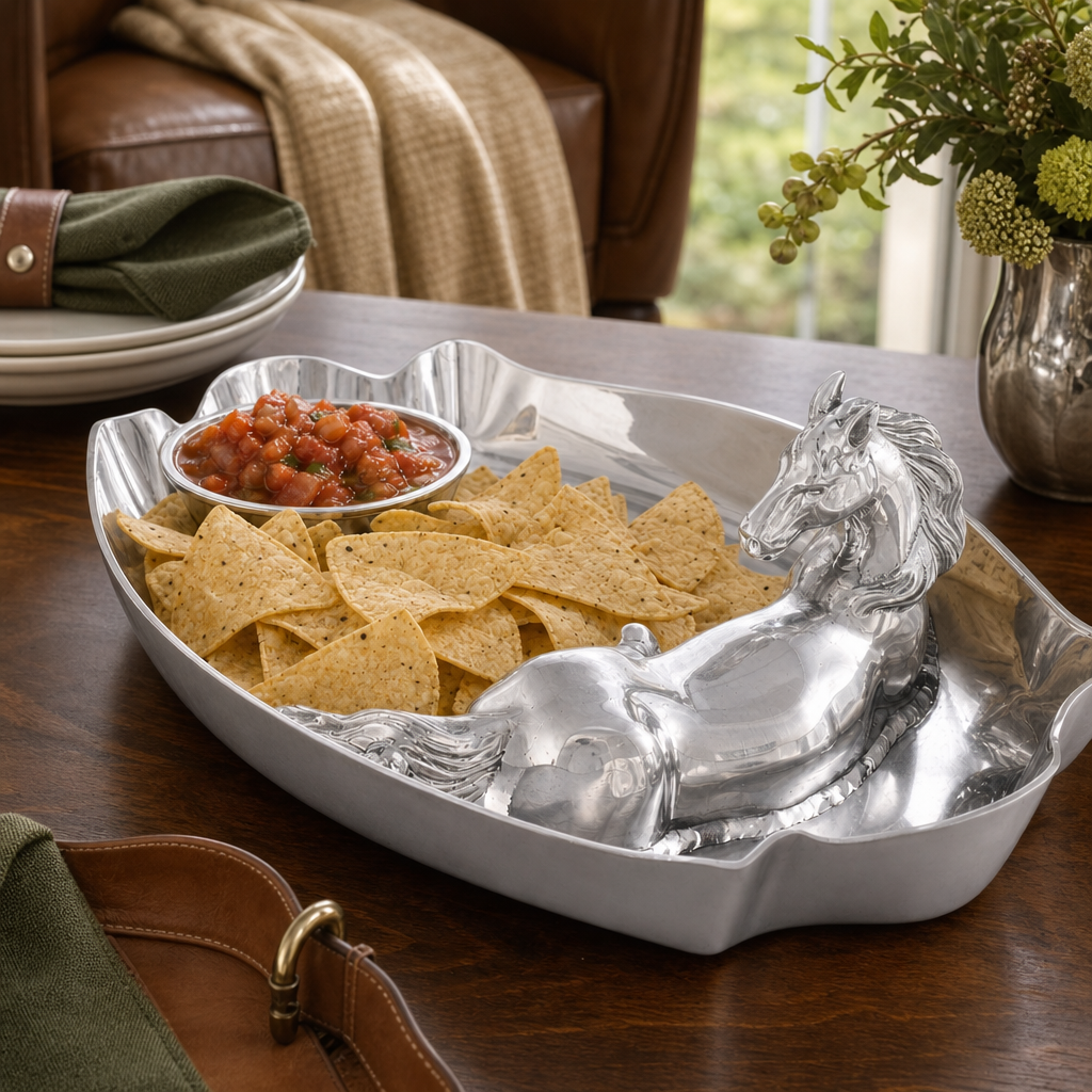 Horse Figural Chip and Dip 7