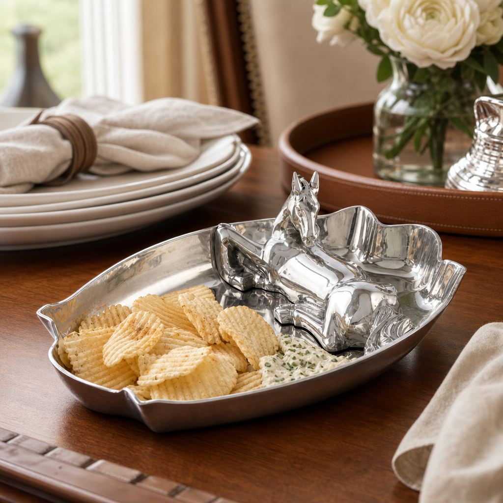 Horse Figural Chip and Dip 4