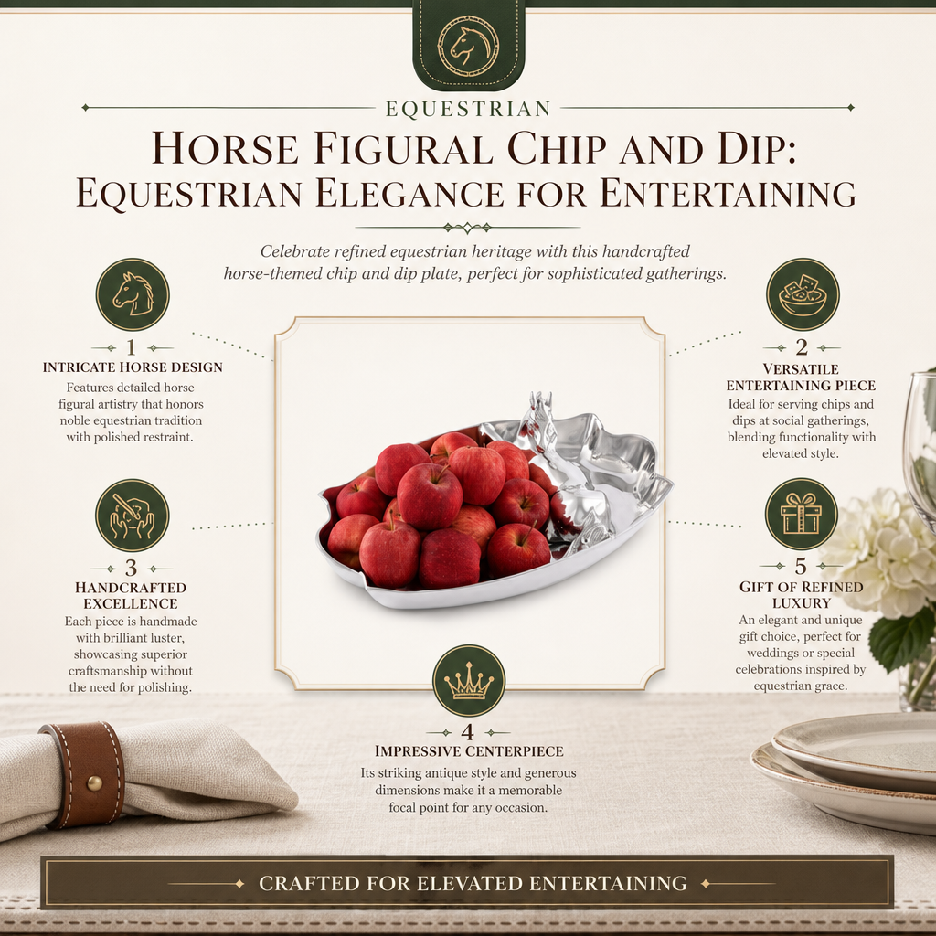 Horse Figural Chip and Dip: Equestrian Elegance for Entertaining