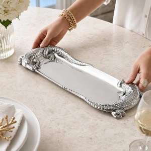 Alligator Figural Oblong Tray 4