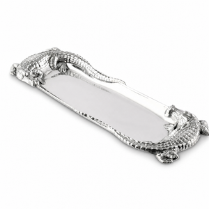 Alligator Figural Oblong Tray 1