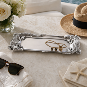 Alligator Figural Oblong Tray 5
