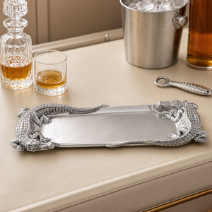 Alligator Figural Oblong Tray 3