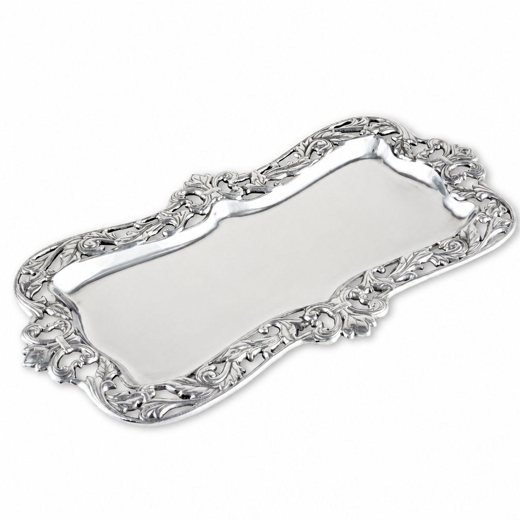 Fleur-De-Lis Acanthus Oblong 1