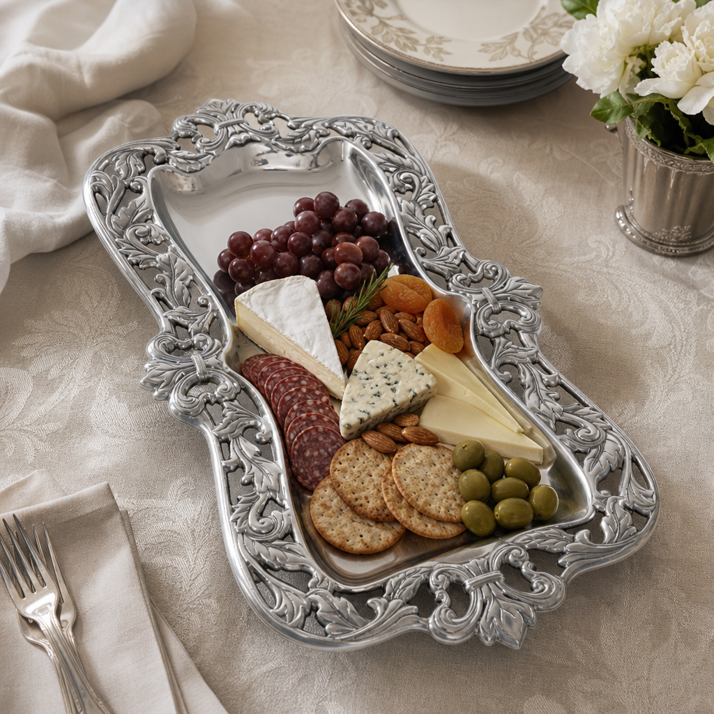 Fleur-De-Lis Acanthus Oblong 5