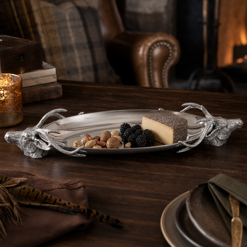 Deer Head Centerpiece Tray 5