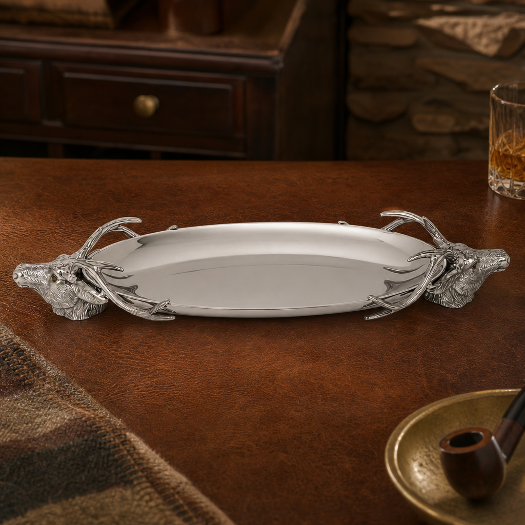 Deer Head Centerpiece Tray 2