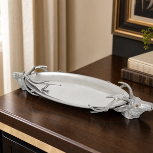 Deer Head Centerpiece Tray 8