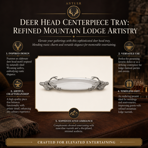 Deer Head Centerpiece Tray 9
