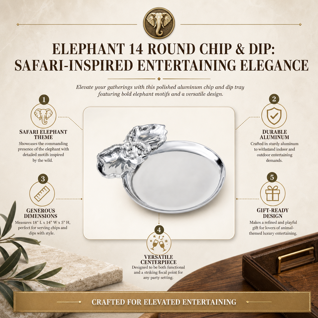 Elephant 14 Round Chip & Dip 11