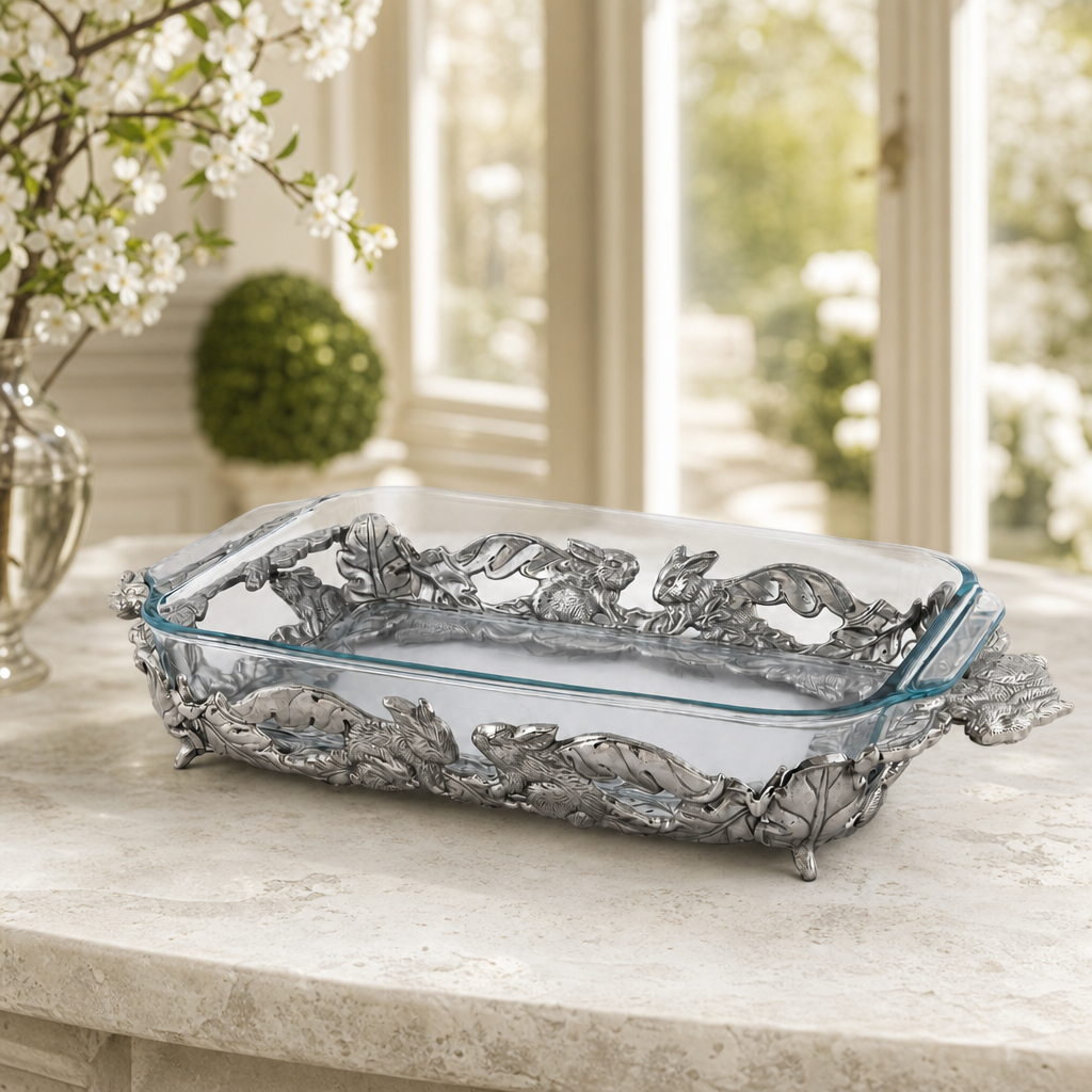 Bunny 3-Qt Casserole W/Pyrex 2