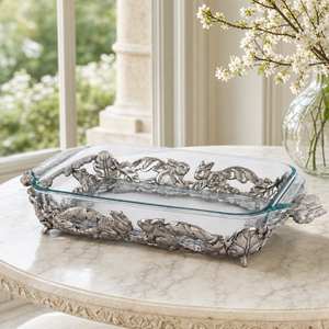 Bunny 3-Qt Casserole W/Pyrex 7
