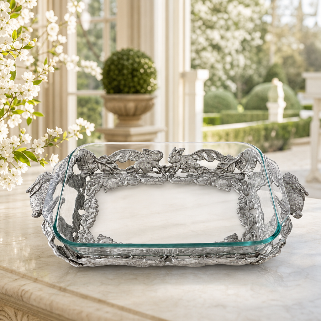 Bunny 3-Qt Casserole W/Pyrex 9