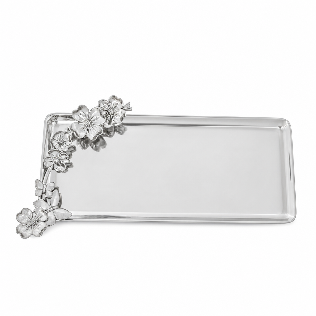 Butterfly Oblong Dogwood Tray 1
