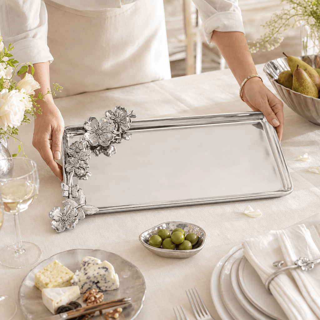 Butterfly Oblong Dogwood Tray 4