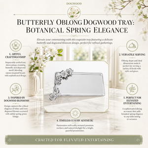 Butterfly Oblong Dogwood Tray 5