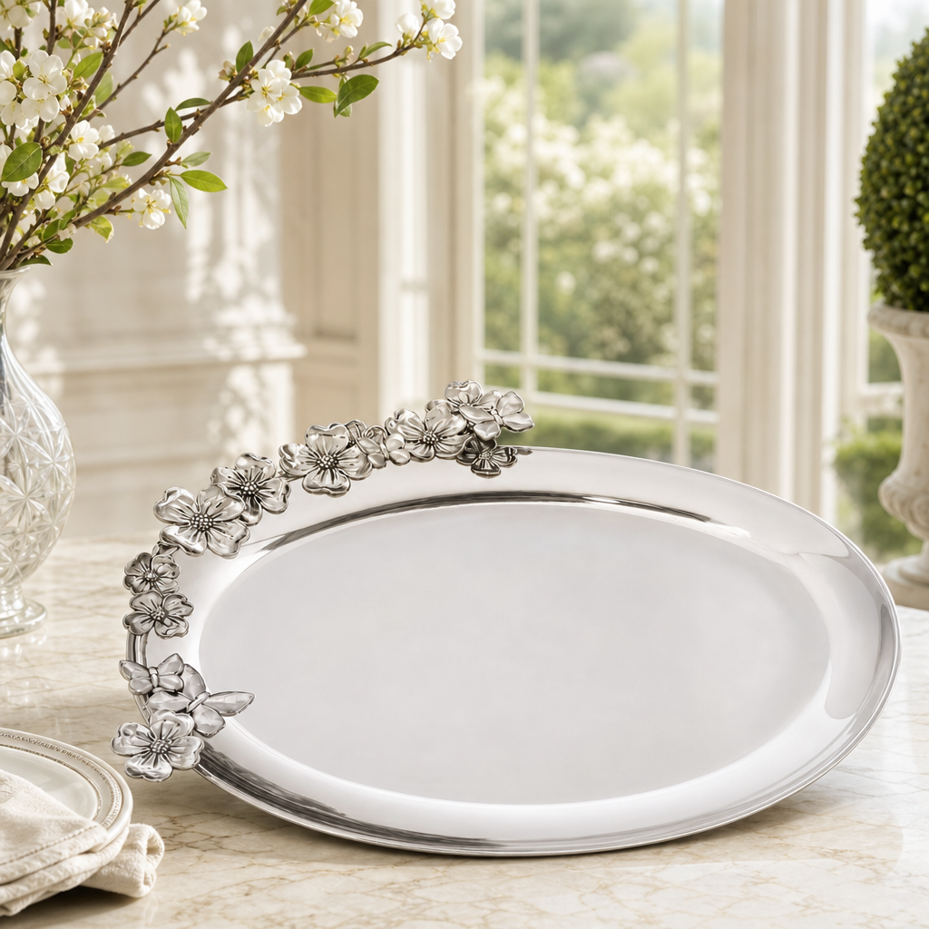 Butterfly Dogwood Platter 2