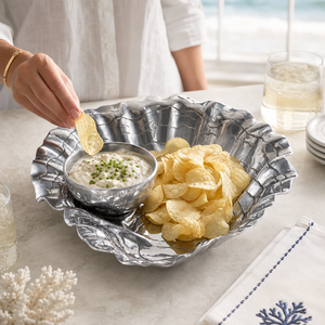 Oyster W/Pearl Chip & Dip 4