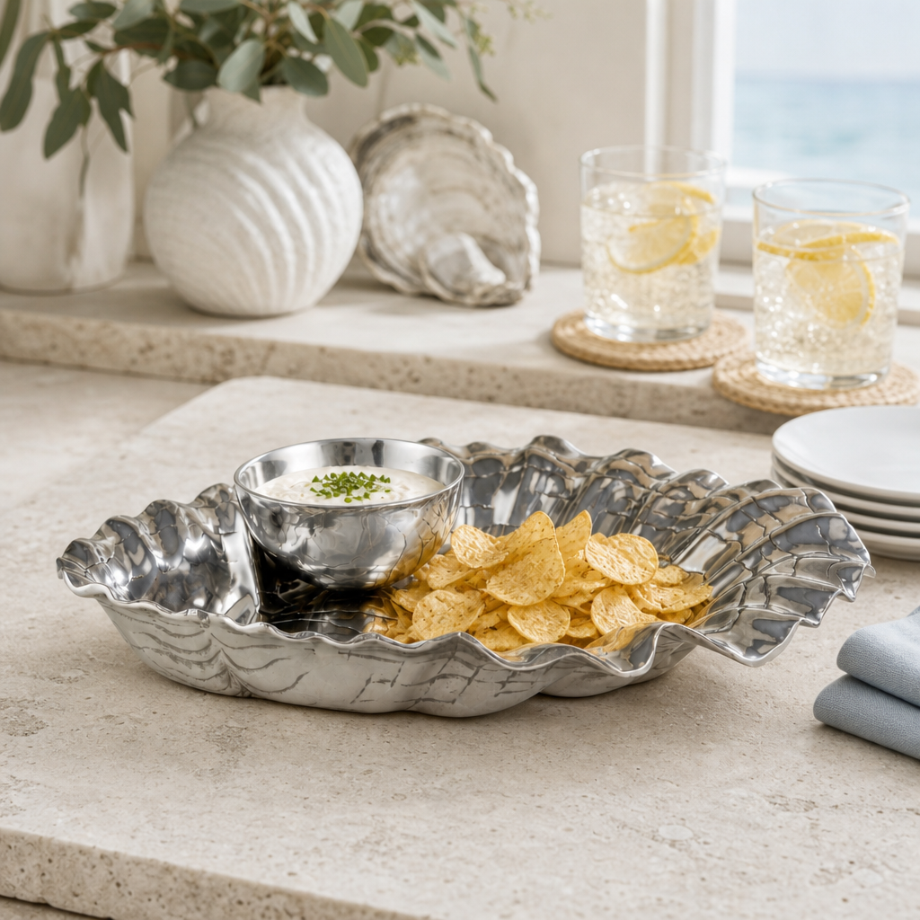 Oyster W/Pearl Chip & Dip 3