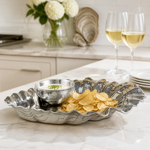 Oyster W/Pearl Chip & Dip 8