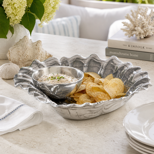 Oyster W/Pearl Chip & Dip 6