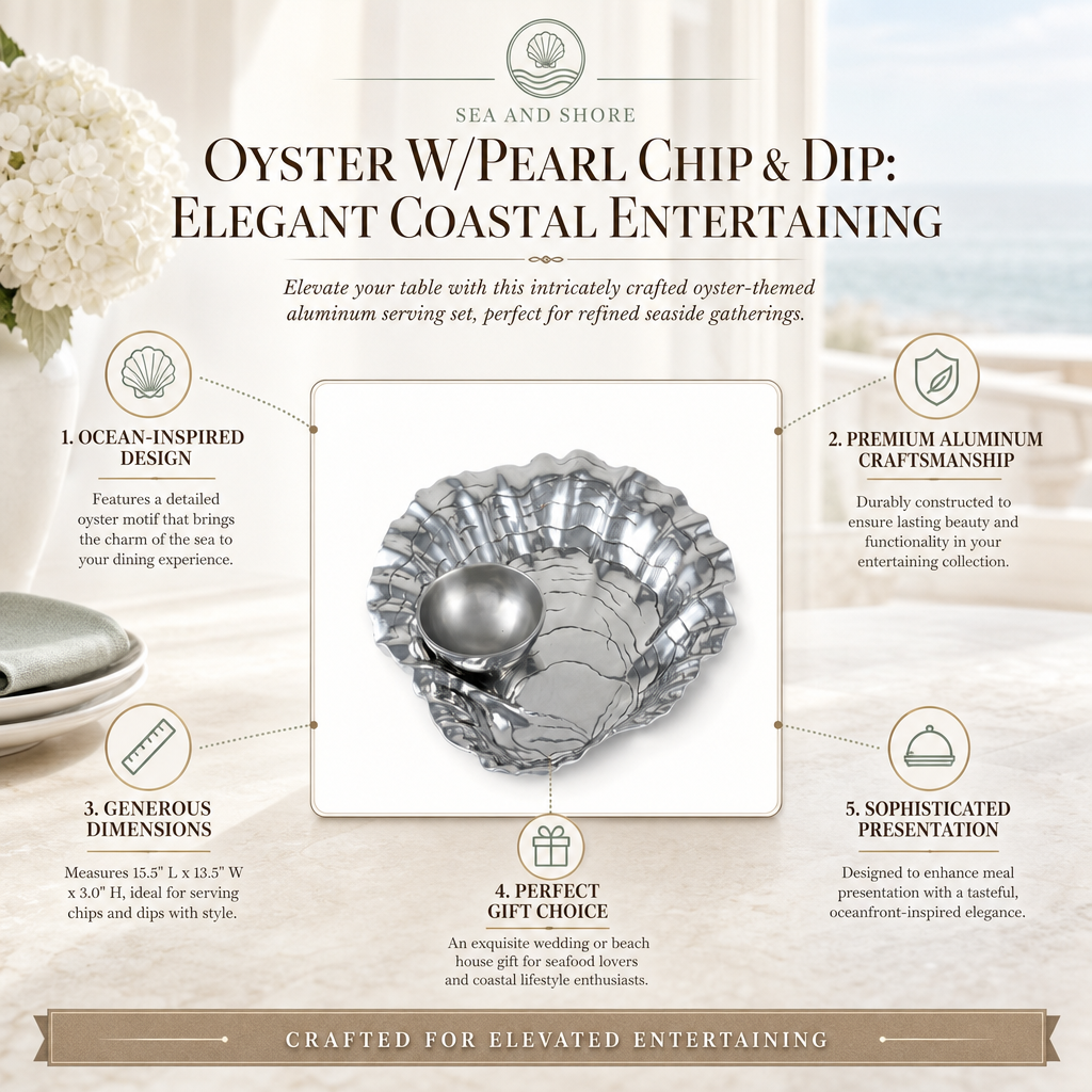Oyster W/Pearl Chip & Dip: Elegant Coastal Entertaining