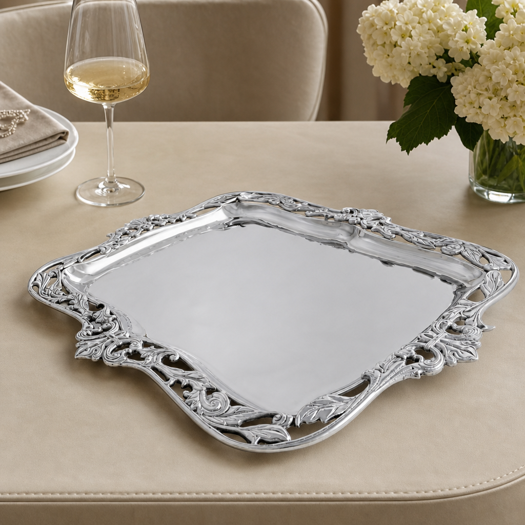 Fleur-De-Lis Acanthus Platter 3