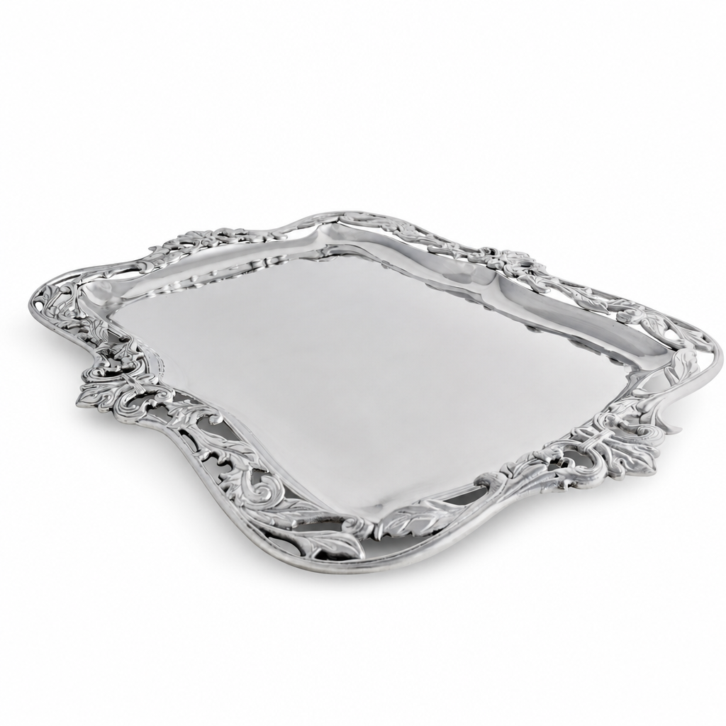 Fleur-De-Lis Acanthus Platter 8