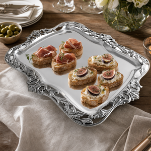 Fleur-De-Lis Acanthus Platter 7