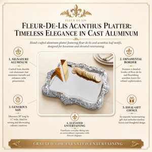 Fleur-De-Lis Acanthus Platter 9