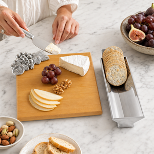 Grape Bamboo Cheese Set 4
