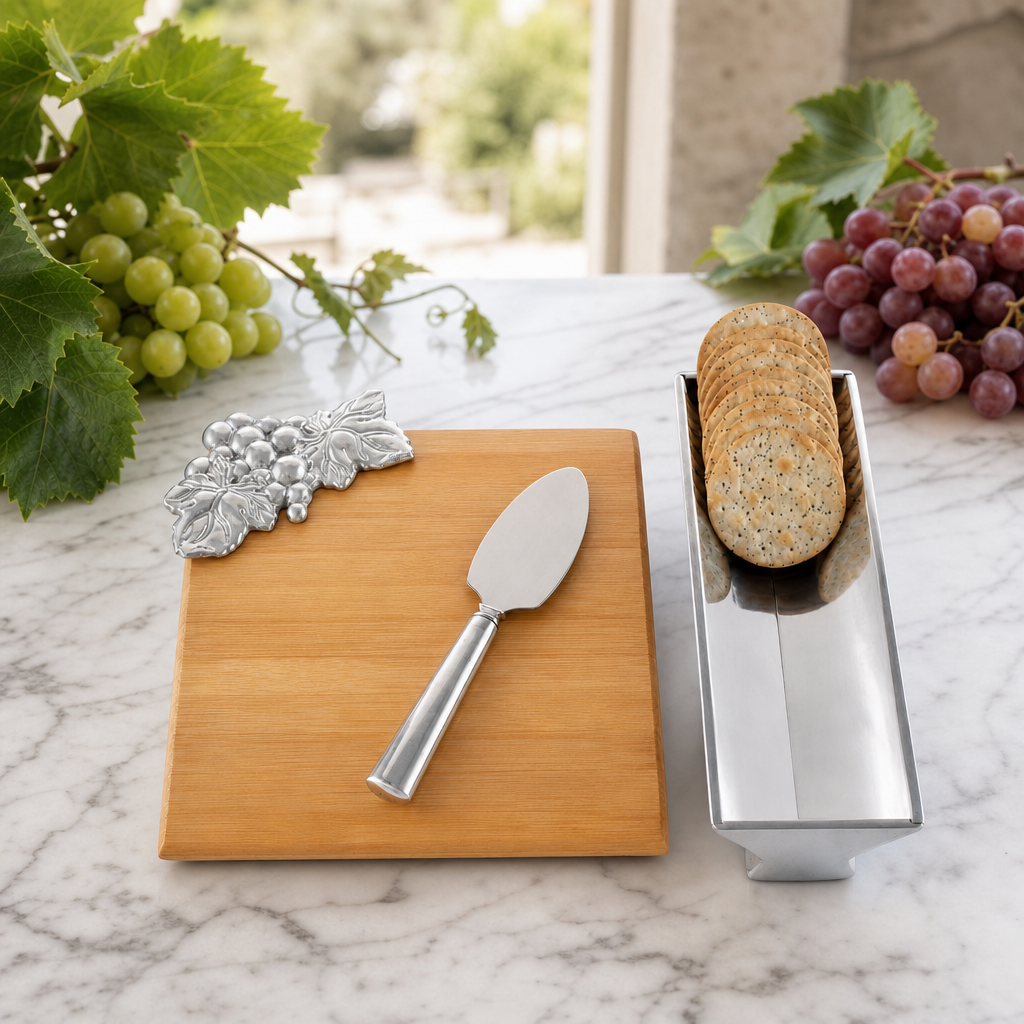 Grape Bamboo Cheese Set 2