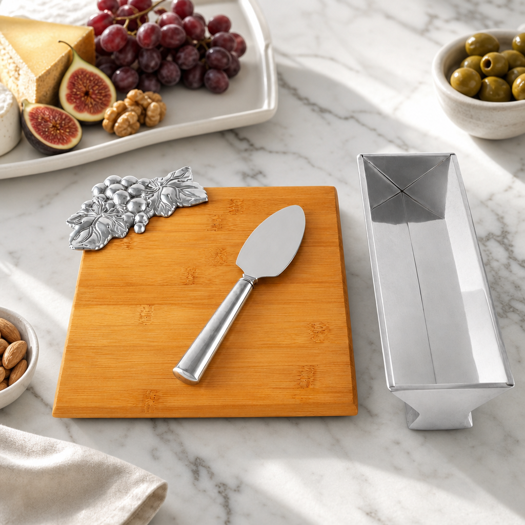 Grape Bamboo Cheese Set 6