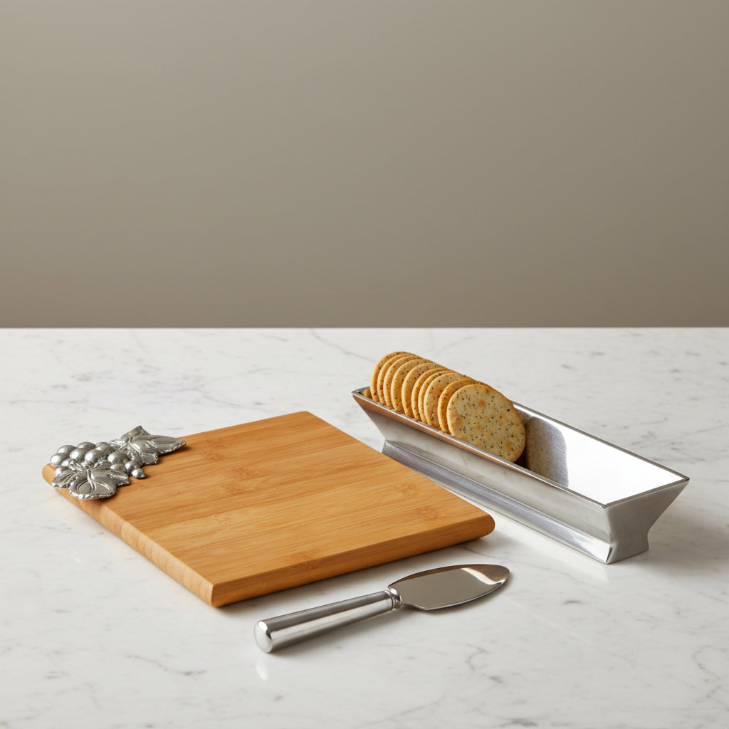 Grape Bamboo Cheese Set 12