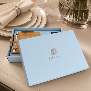 Equestrian Bamboo Cheese Set 4