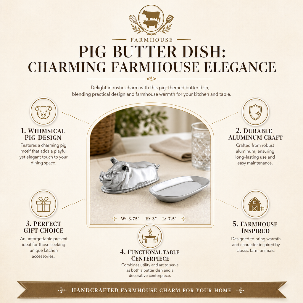 Pig Butter Dish 18