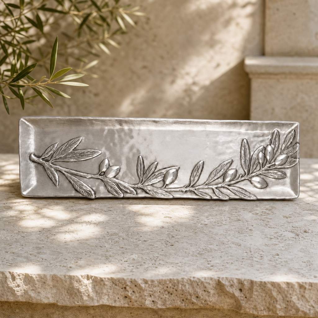 Olive Oblong Tray 2