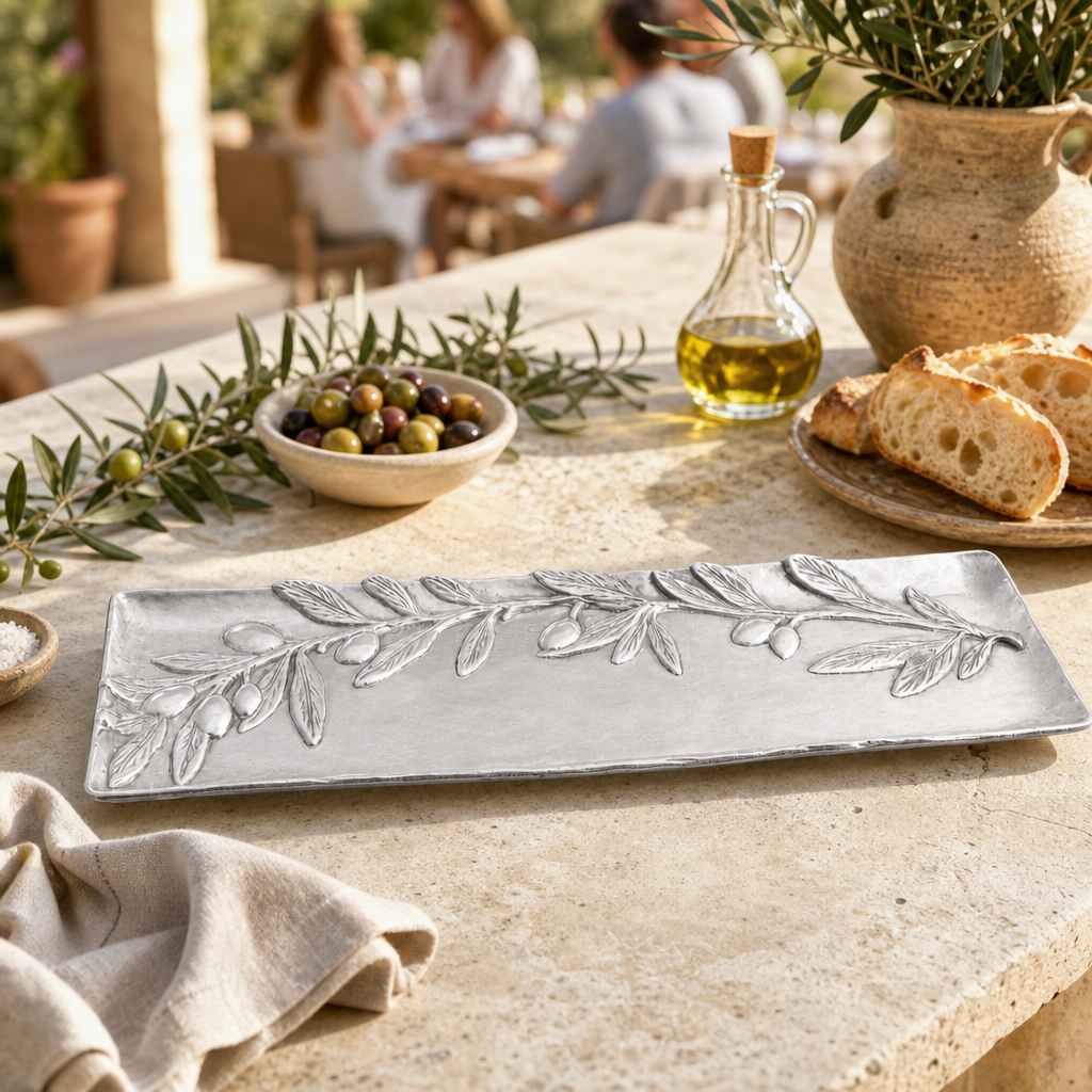 Olive Oblong Tray 5