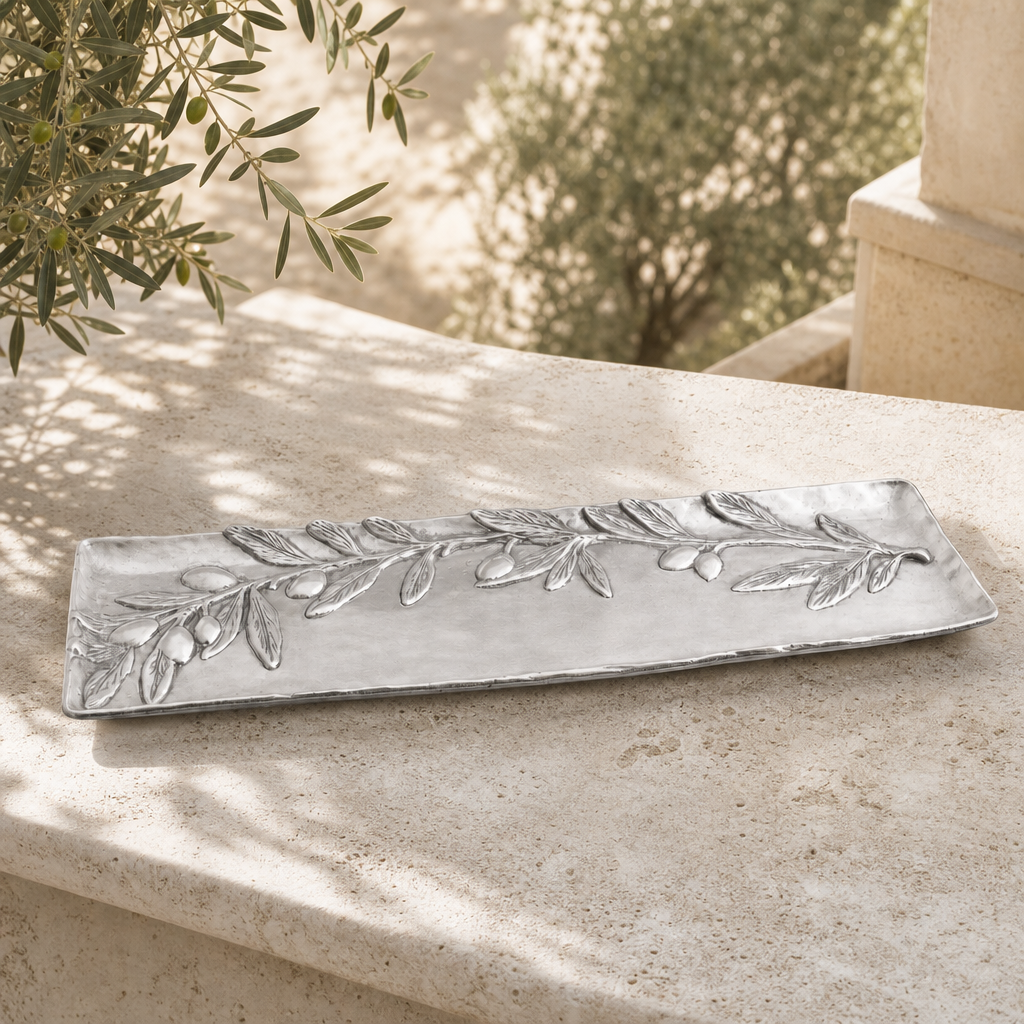 Olive Oblong Tray 1