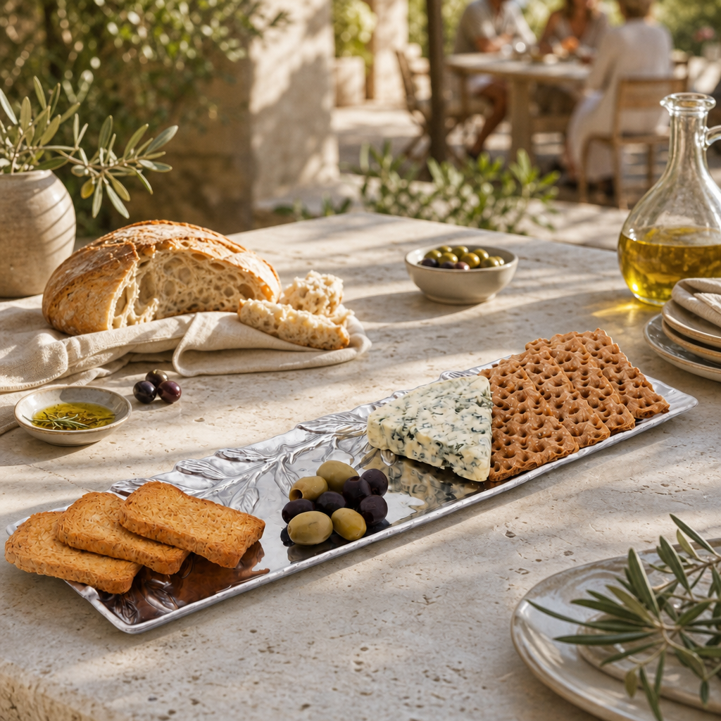 Olive Oblong Tray 6