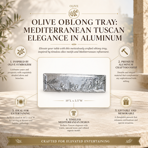 Olive Oblong Tray 14