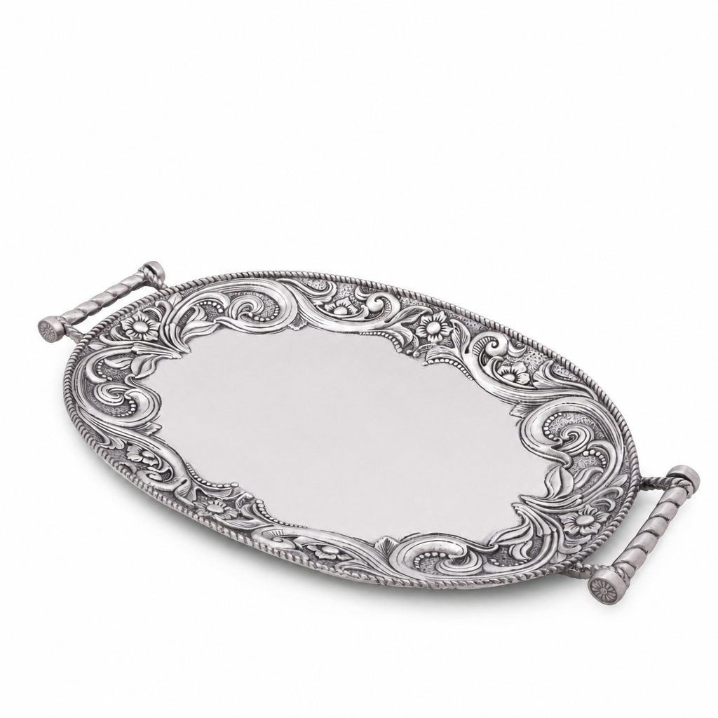 Western Leather Serving Tray 1