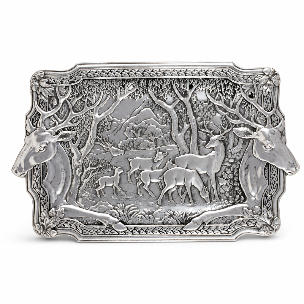 Elk Herd Oblong Tray 1